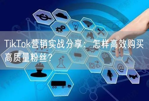 TikTok营销实战分享：怎样高效购买高质量粉丝？