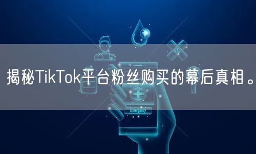 揭秘TikTok平台粉丝购买的幕后真相。