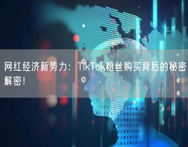 网红经济新势力：TikTok粉丝购买背后的秘密解密！