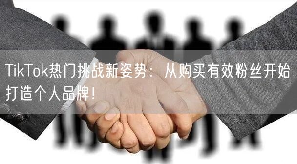 TikTok热门挑战新姿势：从购买有效粉丝开始打造个人品牌！