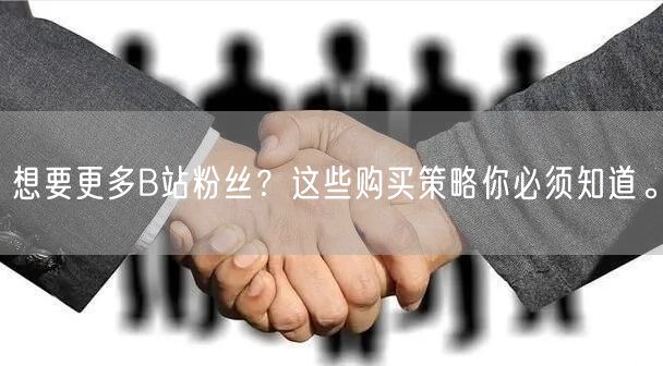 想要更多B站粉丝？这些购买策略你必须知道。