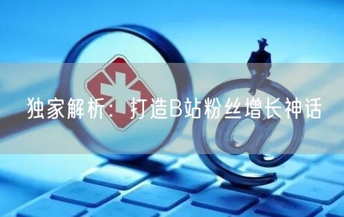 独家解析：打造B站粉丝增长神话