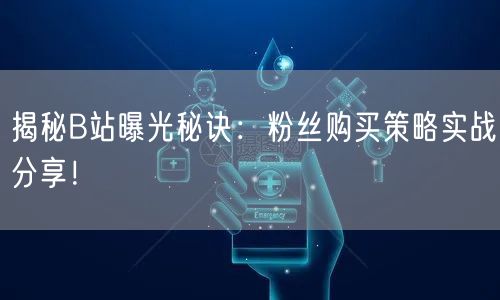 揭秘B站曝光秘诀：粉丝购买策略实战分享！