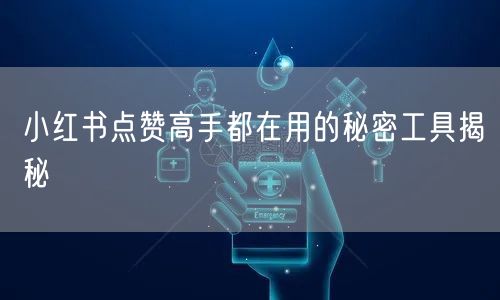 小红书点赞高手都在用的秘密工具揭秘