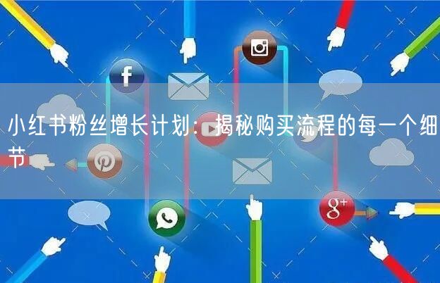小红书粉丝增长计划：揭秘购买流程的每一个细节