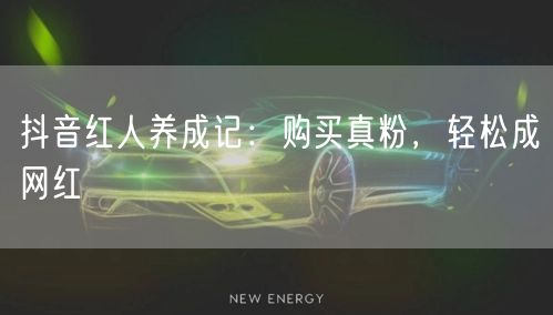 抖音红人养成记：购买真粉，轻松成网红