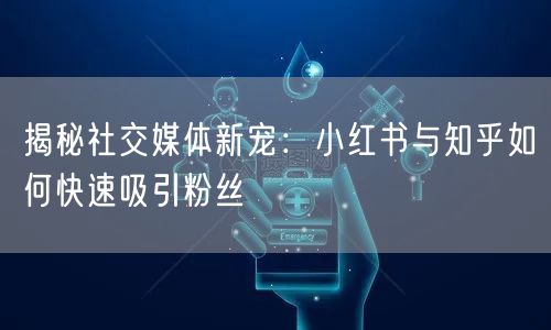 揭秘社交媒体新宠：小红书与知乎如何快速吸引粉丝